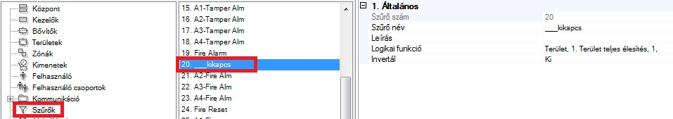 ATS Advanced időzített terület-kikapcsolás