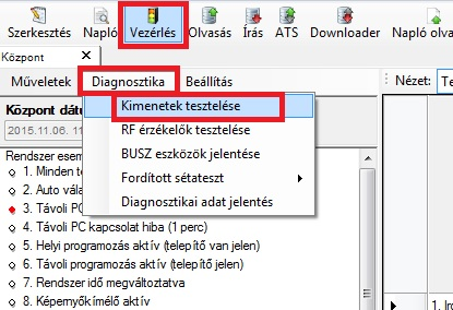 Beléptető rendszer vezérlés