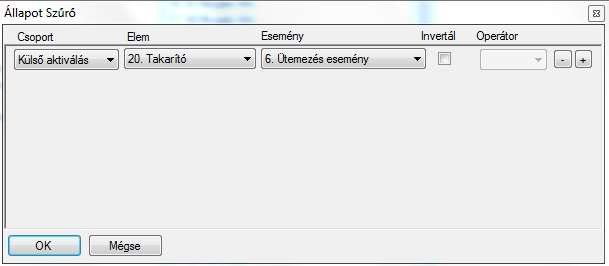 ATS Advanced: szűrő beállítás