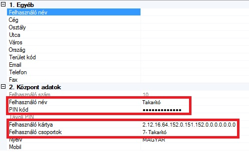 ATS Advanced: felhasználó beállításai