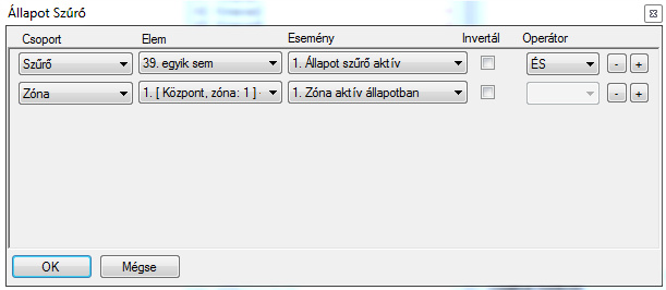 ATS Advanced- szűrők feltétel