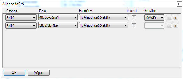 ATS Advanced - szűrő beállításai 1