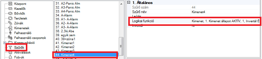 ATS Advanced - szűrő kiválasztás 4