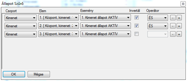 ATS Advanced - szűrő konfiguráció 2