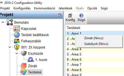 Tűzjelző - zónák, szabályok