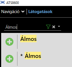 ATS8600 vendég beléptető kártya
