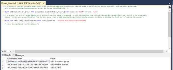 C4/ATS8600 driver törlésének befejezése