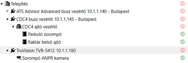 Rendszámolvasó kamera rendszer: kezelőfelület