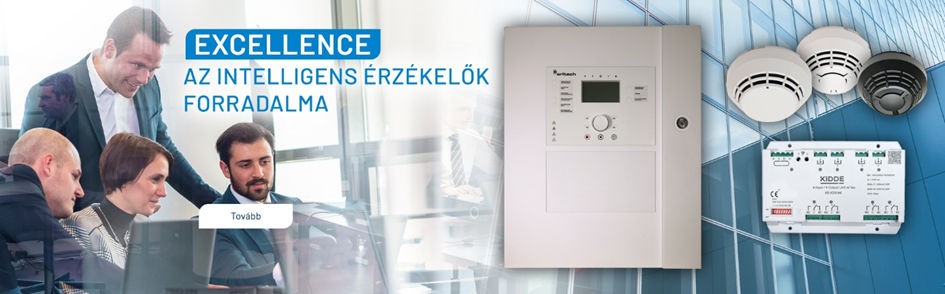 Excellence: - hő-, füst- és tűzérzékelők